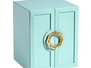 AOSIFIEL Jewelry Boxes Organizers/Case Large Stand up with 5 Drawers Gift for Women Teen Girls Kids Big Jewelry Case/Holder Faux Leather Jewelry Storage/Chest for Necklaces