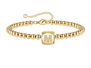 Gold Initial Bracelets for Women Girls