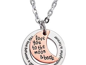 LParkin The Love Between Grandmother and Granddaughter is Forever Necklace
