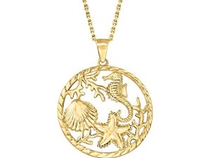 Ross-Simons Sterling Sea Life Pendant Necklace