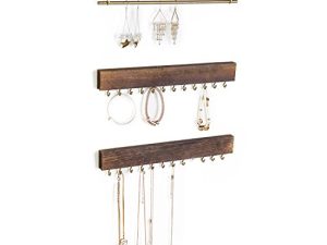 MyGift 3-Piece Wall Jewelry Organizer