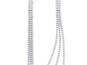 YOQUCOL Boho Tassel Chandelier Earrings Cubic Zirconia Crystal Long Drop Dangle Chain Bohemian Earrings for Women Girls