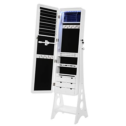 SONGMICS Jewelry Cabinet Armoire with 8 LED Lights SONGMICS Jewelry Cabinet Armoire with 8 LED Lights