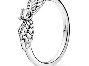 Pandora Jewelry Sparkling Angel Wing Cubic Zirconia Ring in Sterling Silver