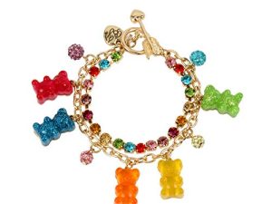 Betsey Johnson Gummy Bear Charm Bracelet