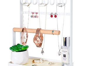 GEAMSAM Jewelry Organizer Stand Necklace Holder