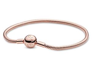 Pandora Jewelry Smooth Moments Snake Chain Charm Bracelet
