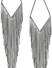 GUESS Basic Fringe Linear Drop Earrings