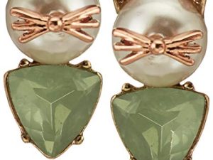 Betsey Johnson Cat Stud Earrings