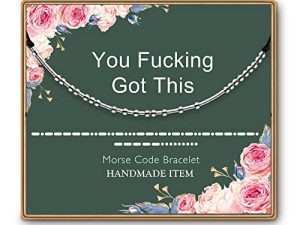 ASELFAD Morse Code Bracelets for Women