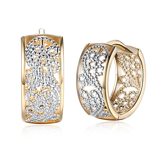 Dainty 14K Gold Silver Wide Filigree Hoop Earrings for Womens Girls Sensitive Ears Fashion Texture Flower Chic Chunky Huggie Hoops Hypoallergenic Gifts Best Friend Mom Mother's Day Birthday Dainty 14K Gold Silver Wide Filigree Hoop Earrings for Womens Girls Sensitive Ears Fashion Texture Flower Chic Chunky Huggie Hoops Hypoallergenic Gifts Best Friend Mom Mother's Day Birthday