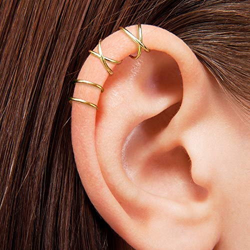 PAGOW Fake Helix Ear Cuff Cartilage Earring No Piercing 925 Sterling Silver PAGOW Fake Helix Ear Cuff Cartilage Earring No Piercing 925 Sterling Silver