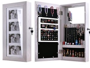 Bonnlo Jewelry Armoire with Photo Frame