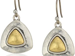 Lucky Brand Two Tone Drop Earrings