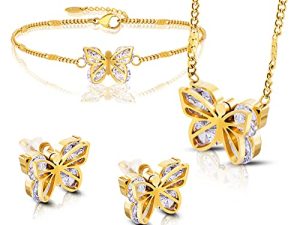 GUQILA Butterfly Jewelry Set
