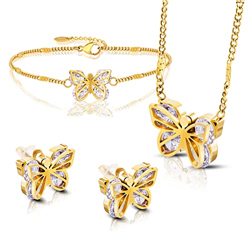GUQILA Butterfly Jewelry Set GUQILA Butterfly Jewelry Set