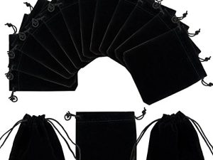 PH PandaHall 50 Pack Velvet Drawstring Bags