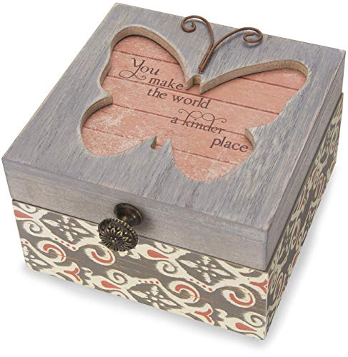 Pavilion Gift Company 41102 Simple Spirits-Patterned Butterfly Someone Special Jewelry Box Pavilion Gift Company 41102 Simple Spirits-Patterned Butterfly Someone Special Jewelry Box