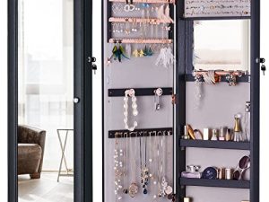 LUXFURNI Jewelry Armoire Organizer