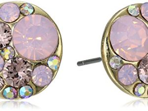 Betsey Johnson Faceted Bead Round Stud Earrings