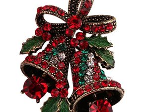 FERVENT LOVE Vintage Fashion Rhinestones Brooch for Women
