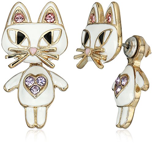 Betsey Johnson Cat Front Back Earrings Betsey Johnson Cat Front Back Earrings