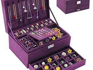 QBestry Girls Jewelry Organizer Box for Women