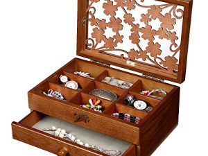 Changsuo Wooden Jewelry Box for Women with
